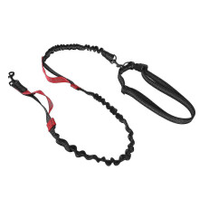 Guinzaglio elastico resistente per cani grandi con maniglie imbottite, fibbia girevole 360 e strisce riflettenti