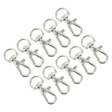 Metal Swivel Clasps Snap Hooks 10mm Internal Width 10 pcs