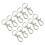 Metal Swivel Clasps Snap Hooks 10mm Internal Width 10 pcs 1