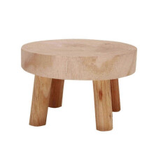 Supporto per piante in legno, sgabello per piante da interno ed esterno, mensola espositiva in legno massello di paulownia
