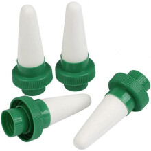 Goteros automáticos para riego de plantas, juego de 4 goteros de arcilla terracota para plantas en maceta