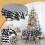 Christmas Round Tablecloth Cotton Checkered 100cm 1