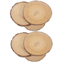 Trittsteine aus Holz für den Garten, 6 Stück, verwitterte Holzscheiben für den Außenbereich