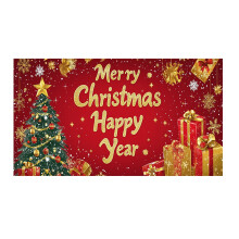 Christmas garage door banner outdoor indoor 400x180cm