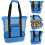 HeSaYep picnic bag blue mesh tote oversized 1