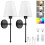 Lightess 2 Rechargeable Wall Lights Dimmable with Remote Control RGB 1