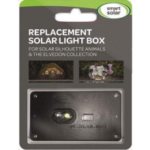 Replacement solar light box for solar silhouette animals