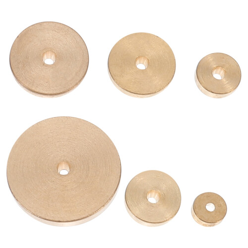 Brass Margin Gauges Round Alignment Tools 6 Pcs