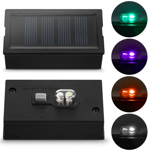 Weewooday 2 Pcs Solar Light Replacement Tops, 4 x 7 cm Small Solar Panels