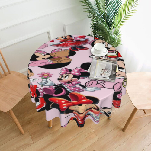 Polyester Round Tablecloth 60 in – Waterproof, Wrinkle