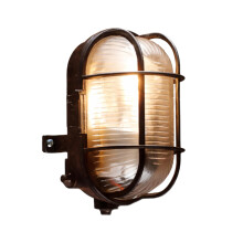 Status Turin IP44 Outdoor Bulkhead Wall Light Fitting, E27 7W Compatible Exterior Lantern for Garden & Porch Lighting, Black (60SIBHBX2)