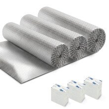 Haltons Reflective Radiator Foil 5m x 60cm Energy Saving Insulation with 3M Self, 3 Pack
