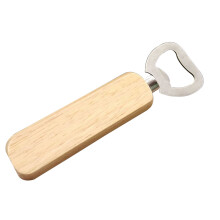 Ouvre-bouteille Ă capsule, manche en bois, acier inoxydable 420