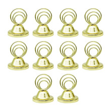 Metallinen kattilankannen muistiinpanoteline pöytänumeroille