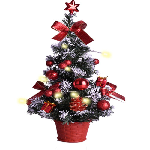Snow Flocked Mini Artificial Christmas Tree 40cm