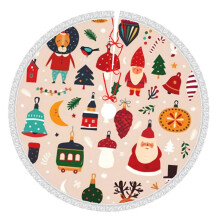 Christmas Tree Skirt 36 Inch Rustic Holiday Decor