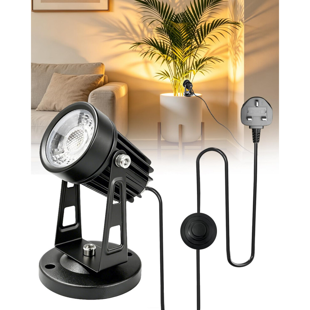 Lamptobe Plug Led Spot S Indoor With Floor Foot Switch,5W Plant Upers Picture Up S Indoor 3000K Warm Uping Spot Light/White 43636440