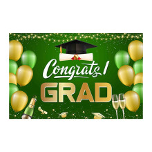 Graduation Banner Green Class of 2024 Yard Sign