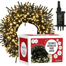 GloBrite 100 LED Fairy Lights - Versatile Christmas Lights with 8 Modes, Outdoor Fairy Lights, Christmas Tree Lights and Christmas Decorations - Wate