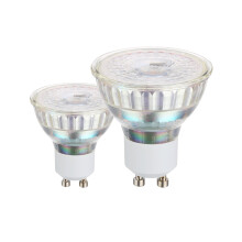 Eglo Set of 2 LED Light Bulbs, GU10 Reflector Lamps, 3 watts Each (Equivalent to 36 watt), 240 Lumen, Warm White Glow, 3000 Kelvin, spotlights, Ø 2"