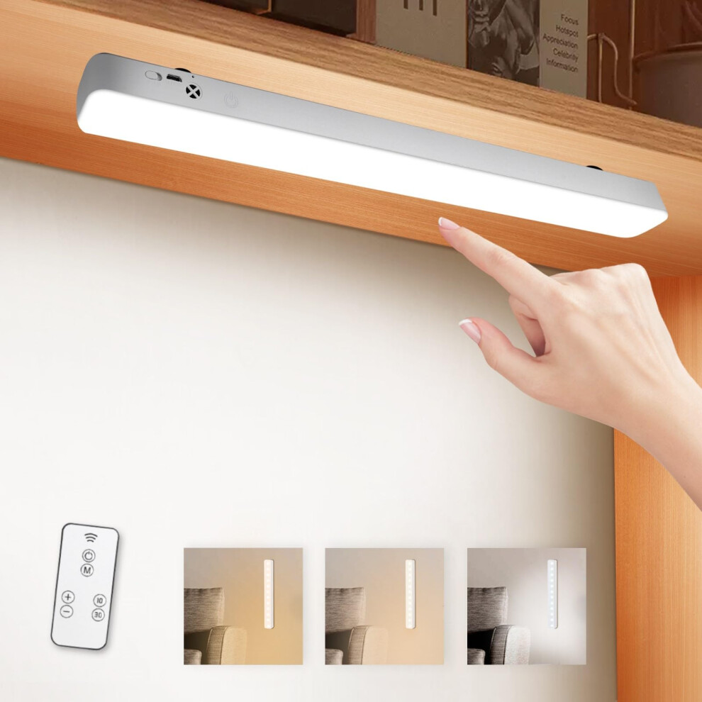 Photos - Wi-Fi Adapter URAQT LED Under Cabinet Light, 42CM Wireless Magnetic Table Lamp, 2400 mAh USB Rechargeable Dimmable Three Mode Touch Contro