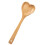 Heart-Shaped Bamboo Stirring Spoon Kitchen Utensil 1