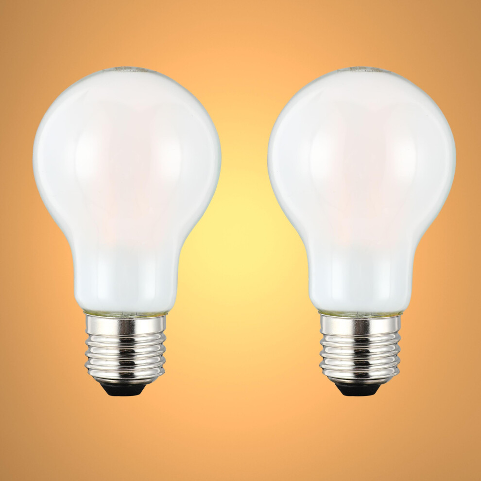 Tekled A60 Gls Dimmable Filament Led Bulbs | E27 Edison Screw | A19 Energy Saving 6.5W Glass Bulb 60W Incandescent Bulb Equivalent | 270 Light/White 42504757