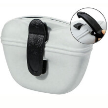 (Gray) Pet Portable Dog Training Waist Bag Food Reward Waist Bags-e