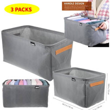 UEETEK Clothes Organizers Fabric Drawers 3 Pcs