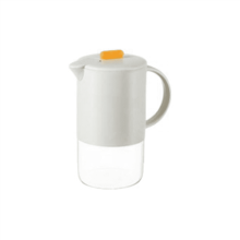 Üveg vizeskancsó fedővel és fogantyúval1500ml szürke