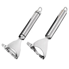 Kitchen Peeler Stainless Steel Round Handle 2 Pcs