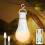Dehobo Rechargeable Light Bulb with Remote Control - 7W E27 Bulb Dimmable 3 Color Temperatures - Charging E27 LED Bulb with Key Switch Timer - for No 1