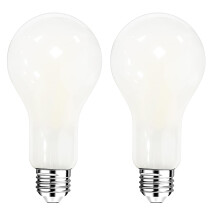 FLSNT E27 Screw Bulb 200W Equivalent, 3000LM Ultra Bright LED Light Bulb, 18W A70 LED Edison Screw Bulb, 6500K Cool White, Non-Dimmable, Pack of 2 [E