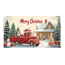 Christmas banner garage door decoration 1 piece