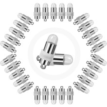Yizhet Led Balloon Lights, 30 Pcs Mini Led Lantern Lights, Cool White, No-Flashing, IP65 Waterproof, Battery Operated for Paper Lantern Indoor Outdoo