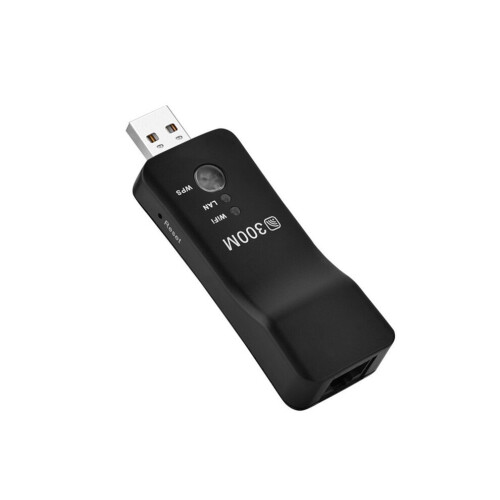 Ασύρματος USB Universal 300Mbps WiFi Repeater Adapter για Smart TV, Επέκταση Δικτύου Ethernet με Σταθερή Υ