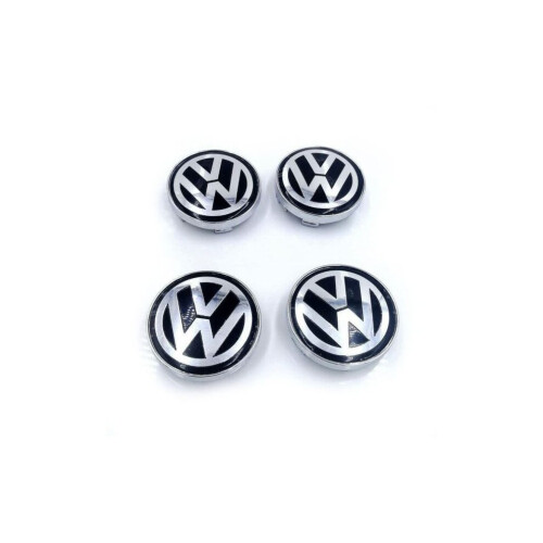 Καπάκια κέντρου τροχών για ελαστικά Volkswagen, 60 mm, τεμάχιο των 4, ανθεκτικό ABS, εύκ