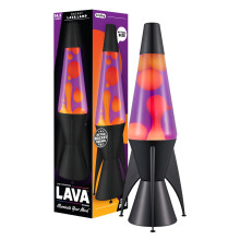 Lava Lamp - 14.5" Evenfall Rocket Lamp - The Original Motion Lamp - Yellow Wax and Purple Liquid - Item #2391