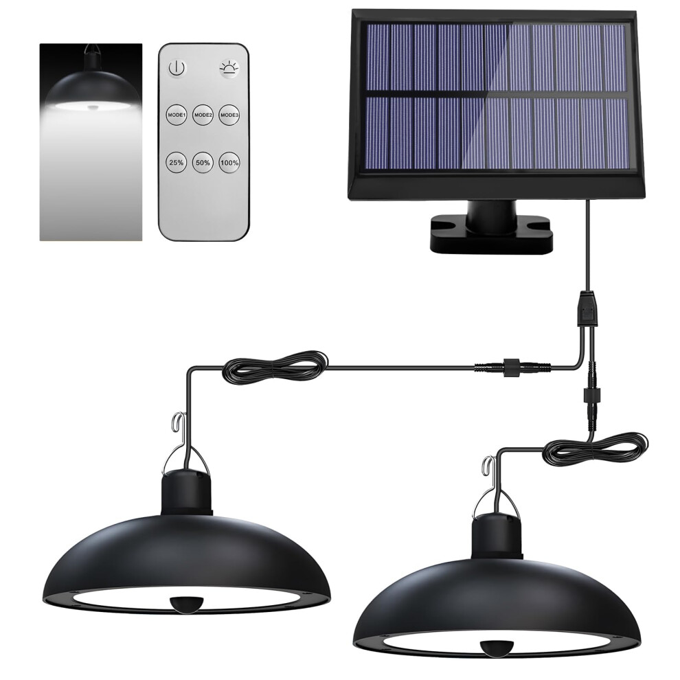 Joollurm Solar Shed S, 78Led Solar Pendant Dimmable/Daytime On Mode With Remote Control, Waterproof, 9.84Ft Cord For Outdoor Use In Gazebo Light 44156114