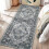 Vintage Oriental Runner Rug Grey 2 ft x 6 ft 1