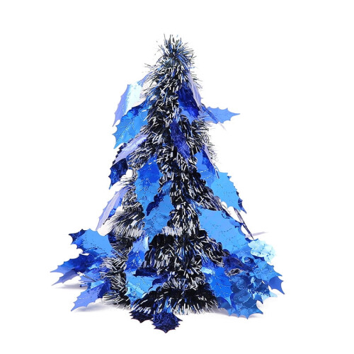 Mini desktop Christmas tree wool top decoration 1 piece