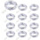 12 PCS LED Fairy String Lights Battery Operated, 20 LEDs 6.5Ft/2M Micro Copper Wire Lights 1
