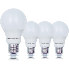BLAUPUNKT LED Bulb Classic A60 lamp, E27 Base Screw, 6W, Replaces 60W Incandescent, Warm White 2700K, Yellow Light, Non-dimmable, 570 Lumen, Energy E