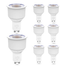 Luxvista 9W GU10 Long Neck LED Reflector Bulbs, 6000K Cool White Long Barrel Non-dimmable LED Bulbs, 75-90W Halogen Bulbs Equivalent, Pack of 8