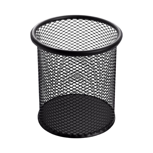 Schwarzer Stiftehalter aus Metall