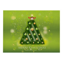 Christmas placemats rustic vintage washable set of 4