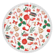 Christmas Tree Skirt 48 Inch Rustic Holiday Decor