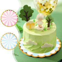 Gold Stamped Watermelon Paper Plates for Party Decoration