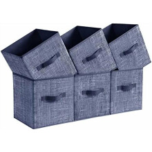 Skládací látkové úložné kostky 28,5 cm x 28 cm (6 kusů)