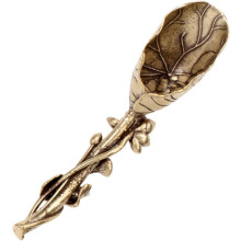 Mosadzná odmerka na čaj Lotus – 13 cm mini odmerka
